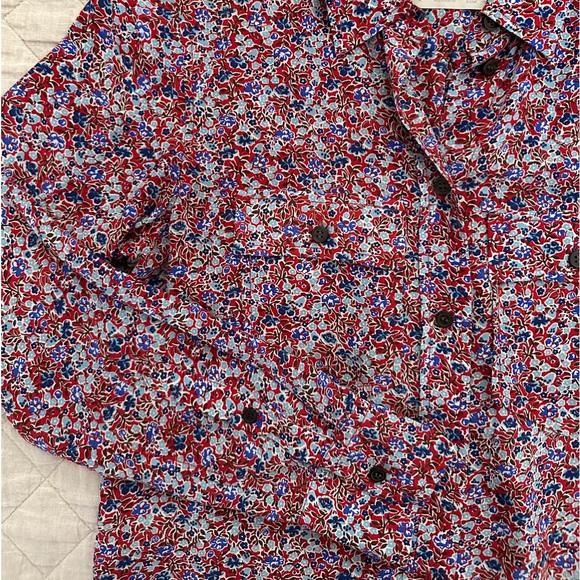 JCrew Classic-fit silk shirt in floral. Size 0. - Picture 9 of 16